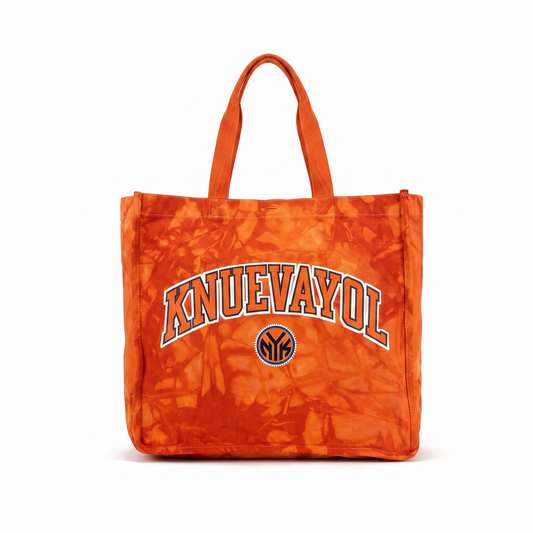 KNUEVAYOL tie dye tote bag
